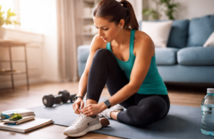 restarting home workout routine at home