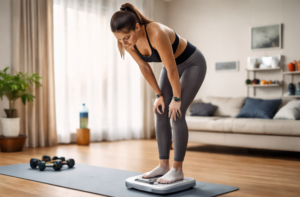 checking weight after workout