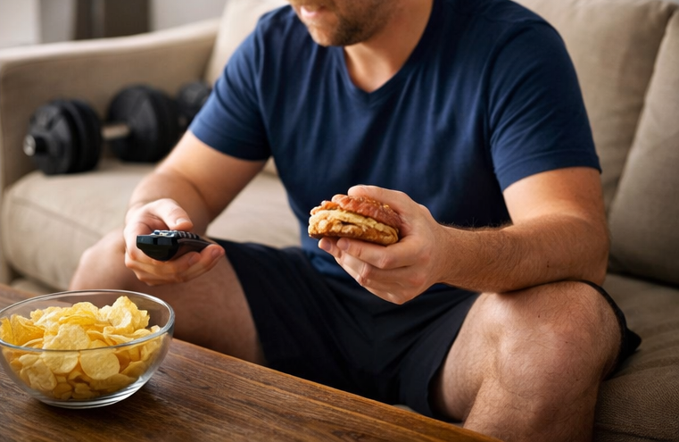 stress eating at home