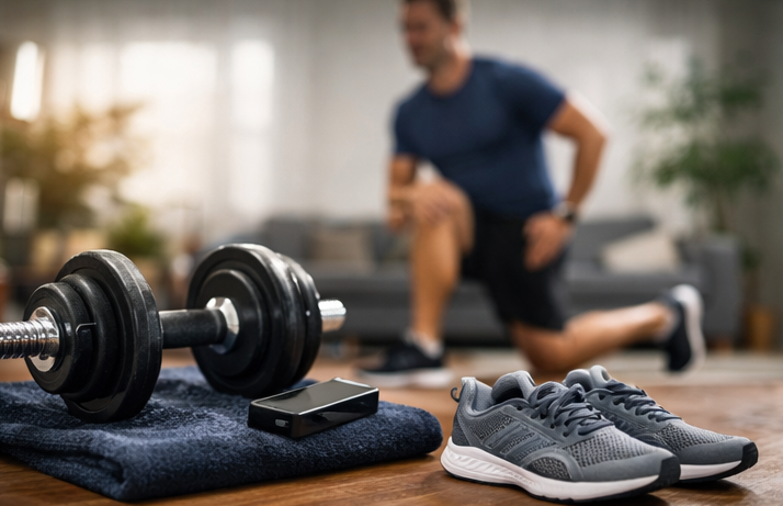 home strength training equipment setup